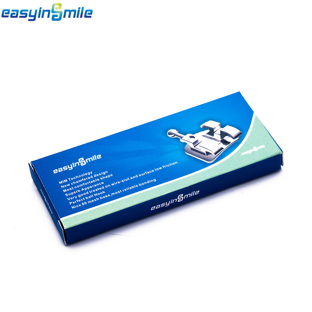 10Sets Orthodontic Metal Bracket MBT/ ROTH Hook 022 Easyinsmile Dental Braces