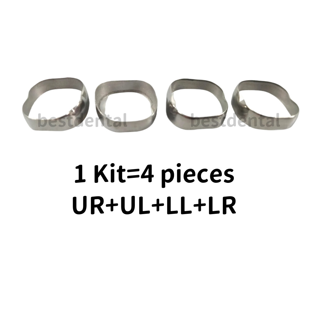 20kit(80pcs) 1st Molar Plain Band Rough Inner Dental Bracket Orthodontic Bands