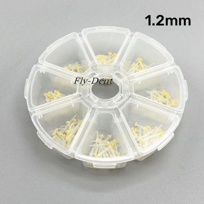 Dental Endo Quartz Fiber Post Straight Teeth Restorative Refill Posts 1.2-1.8mm