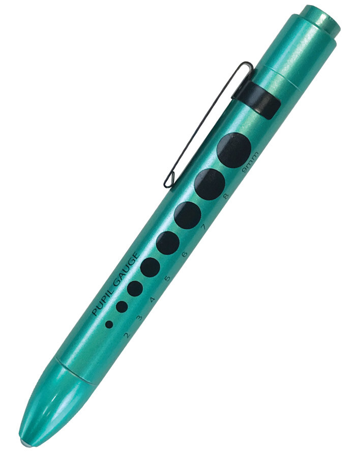 Prestige Medical Soft LED Pupil Gauge Penlight Model 214, Aqua Sea Color