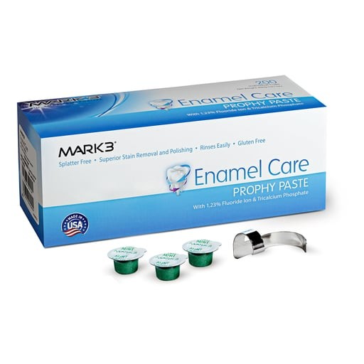 Mark3 1564 Enamel Care Soft Prophy Paste Coarse Mint With TCP 200/Bx
