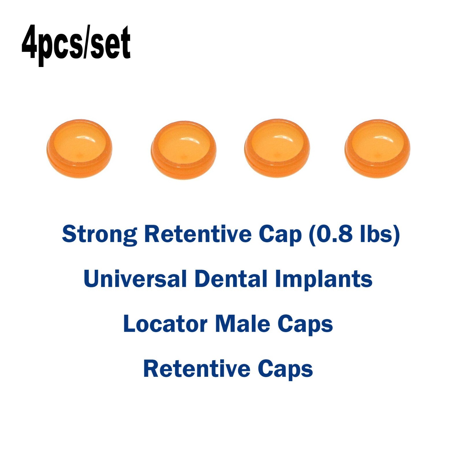 Strong Retentive Caps Overdenture Attachment Abutments Dental Metal Housing