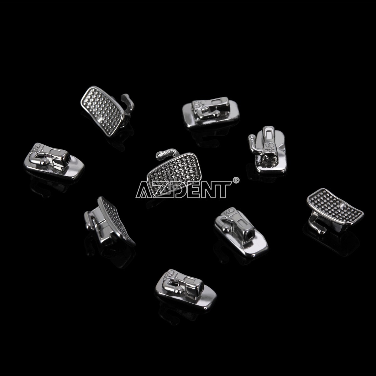 50 Sets AZDENT Dental Orthodontic Buccal Tube 1st Molar Roth 022 Bondable Tube