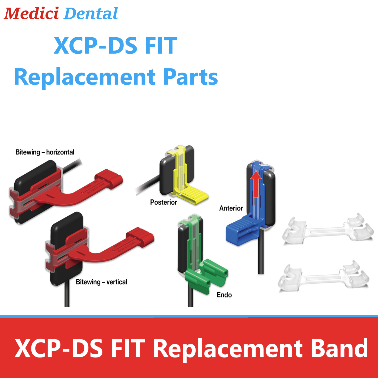 X-Ray XCP-DS Fit Rinn Band Sensor Holder Silicone Replacement Bands Short/ Long