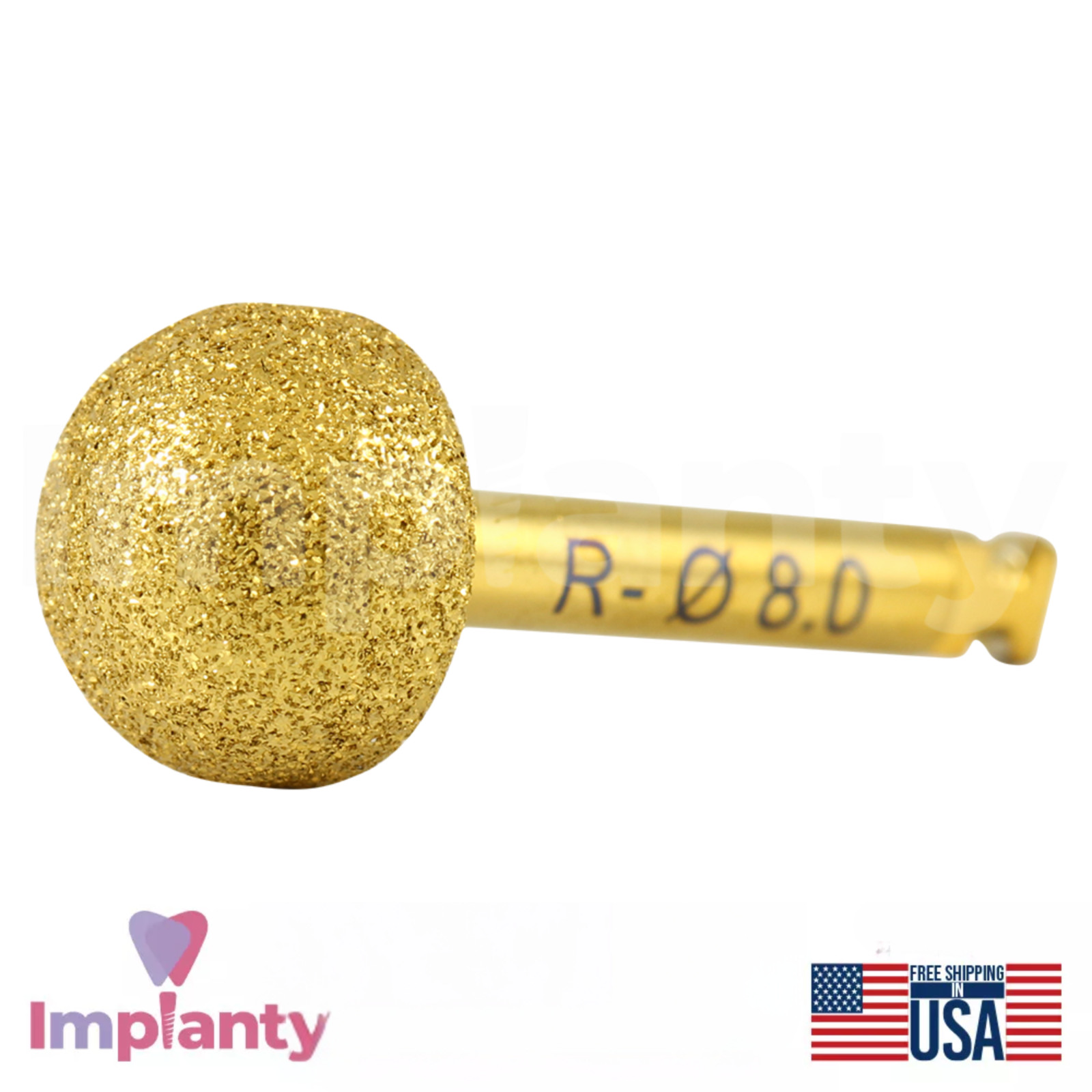 Dental Diamond Lateral Approach Reamer Ø8.0mm Polishing And Shaping Tool