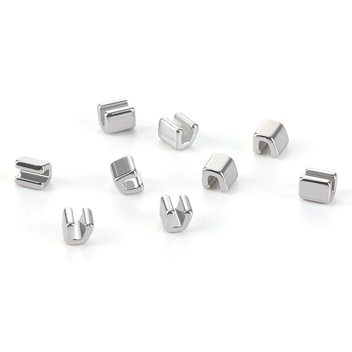 100pcs Dental Orthodontic Crimpable Hooks Stops Metal Stop Type for Arch Wire