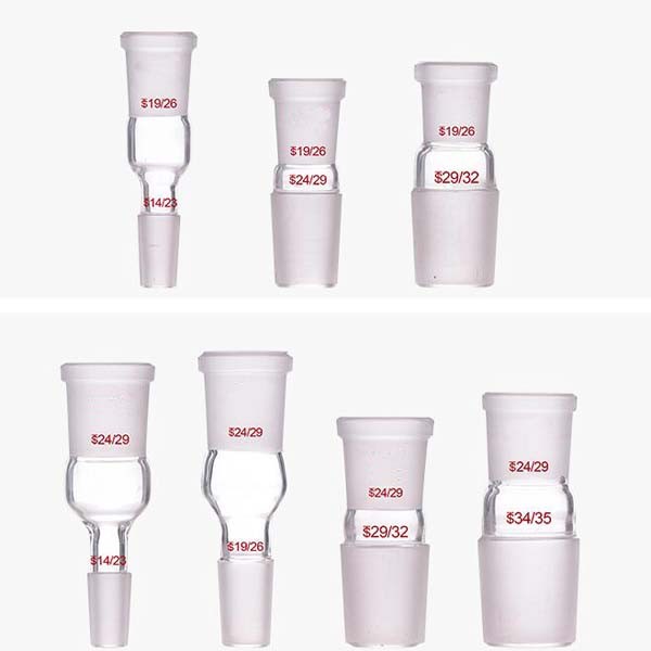 Glass Adapter 14-50# Female Standard Joint to 50-14# Male Connector Labware