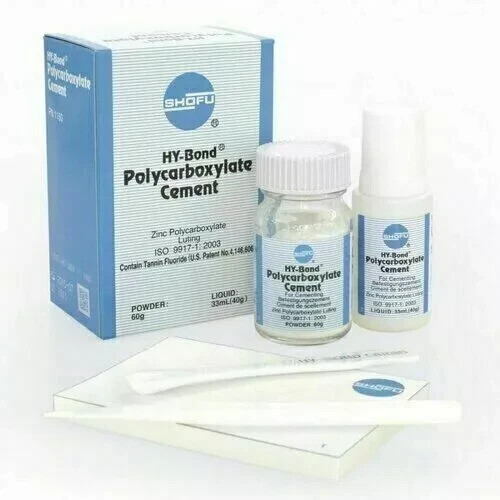 Shofu HYBond Zinc Polycarboxylate Luting Liner Dental Cement Full Pack Fast