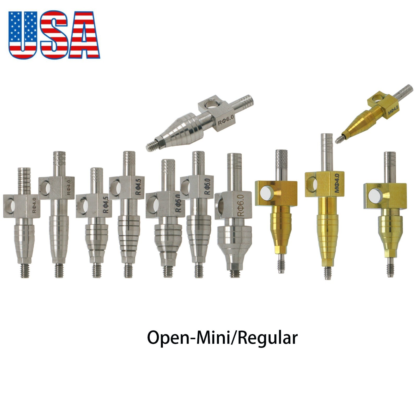 US Dental Lab Analog Transfer Impression Coping Open Closed Tray Hiossen Osstem