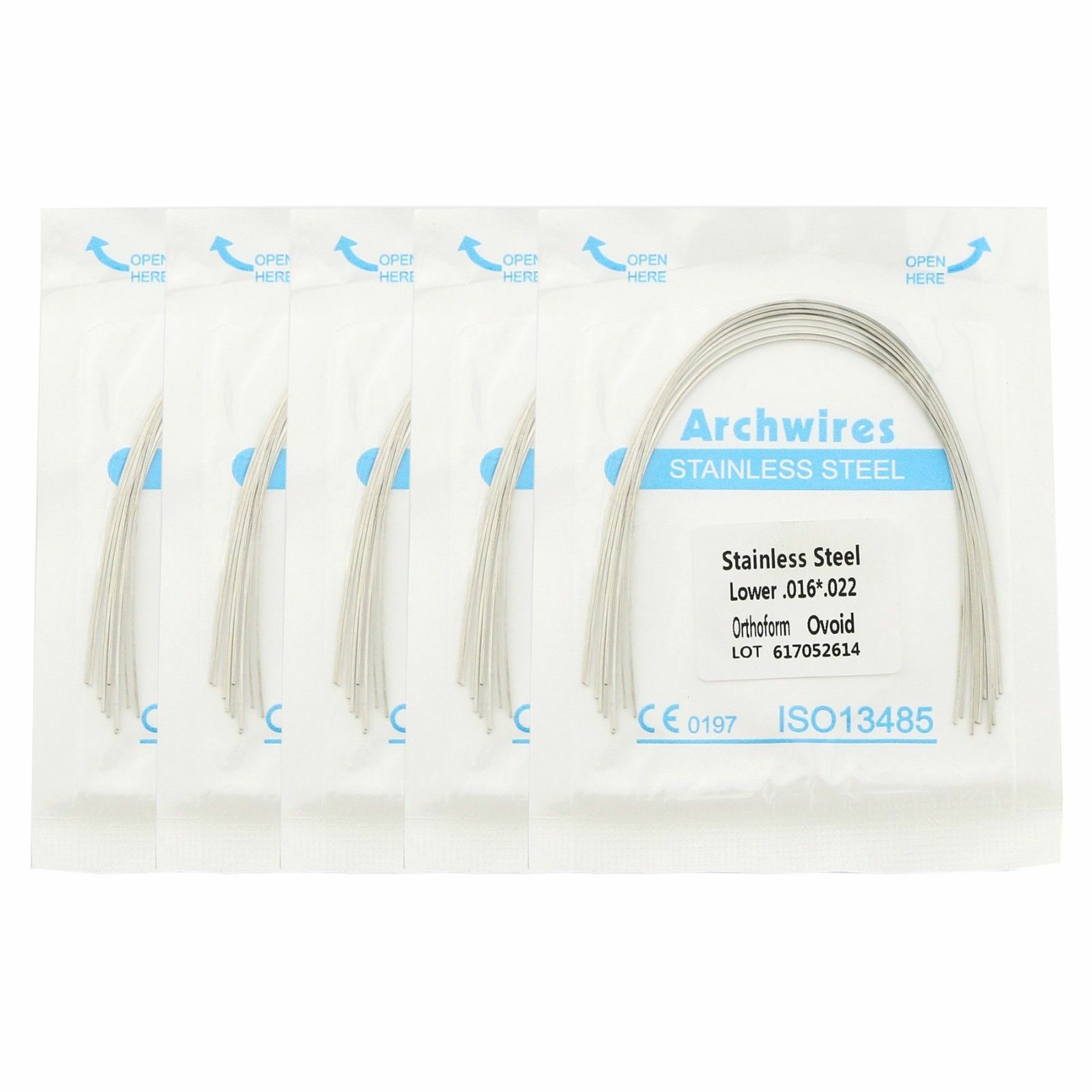10 Pcs Dental Orthodontic Rectangular Niti/Steel/Thermal Activated Arch Wire