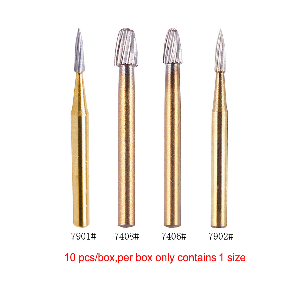 Dental Trimming/Finishing Gold Bur Tungsten Carbide FG For High Speed Handpiece