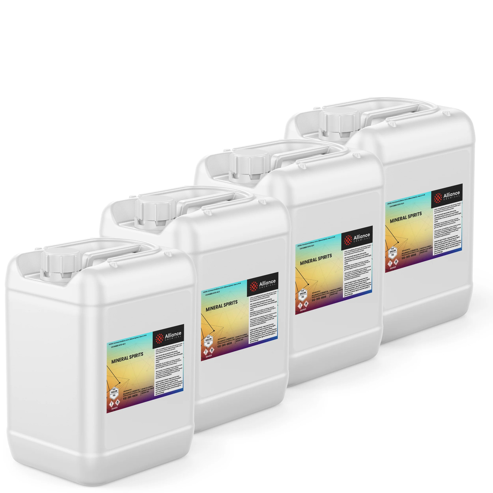 Mineral Spirits – Odorless Solvent & Thinner – 4 x 5 Gallon Pails