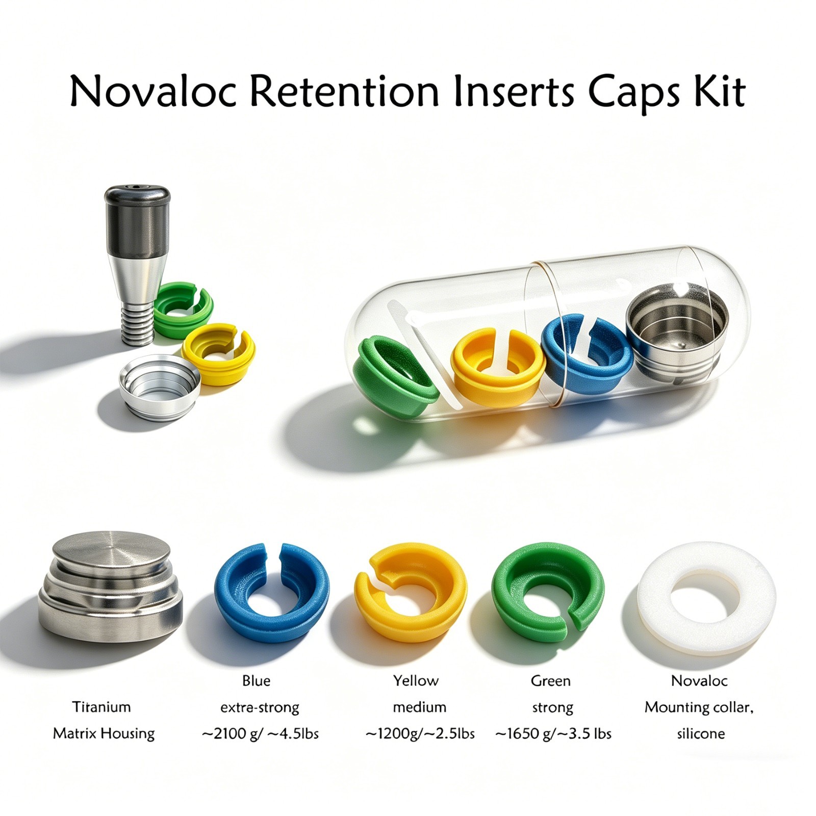 US Dental Novaloc Overdenture Retention Insert Mounting & Demounting Core Tool