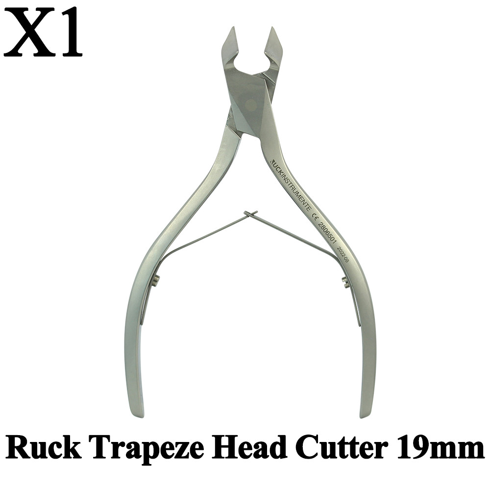 1x Ruck Trapeze Head Cutter 19mm Professional Manicure Pedicure Plier SS Tools
