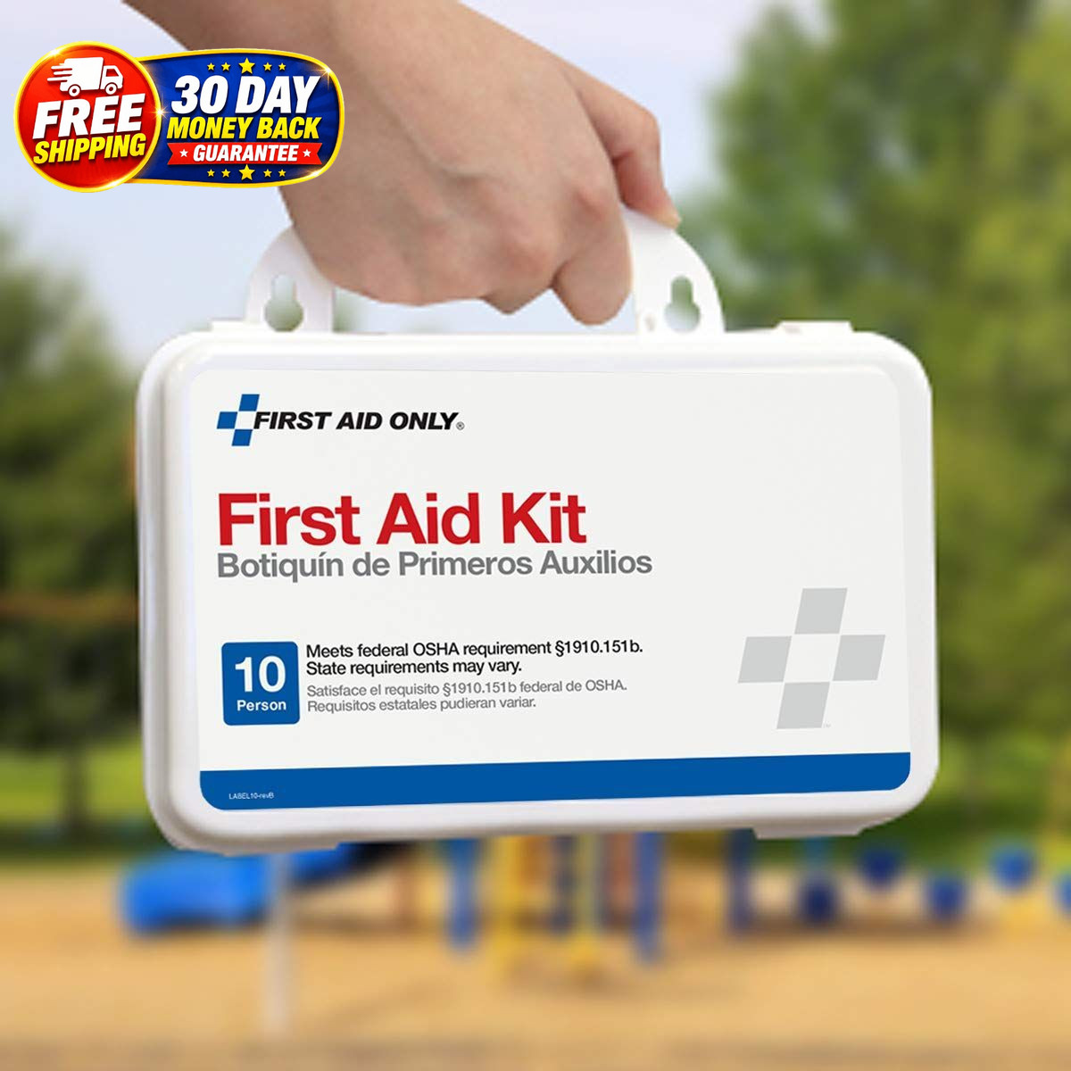 All Purpose Emergency First Aid Kit 57 Pieces 10 Person Home Car Business