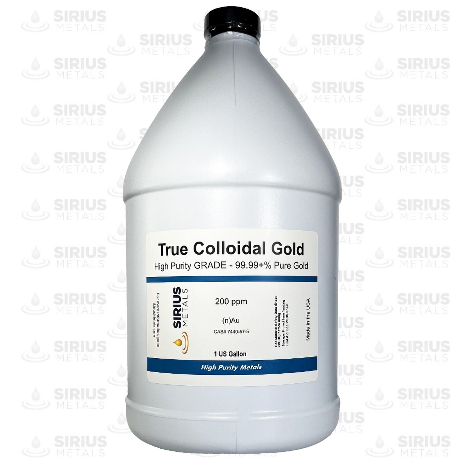 True Colloidal Silver NanoParticles (AgNPs): 200 ppm – 1 US Gallon in Plastic