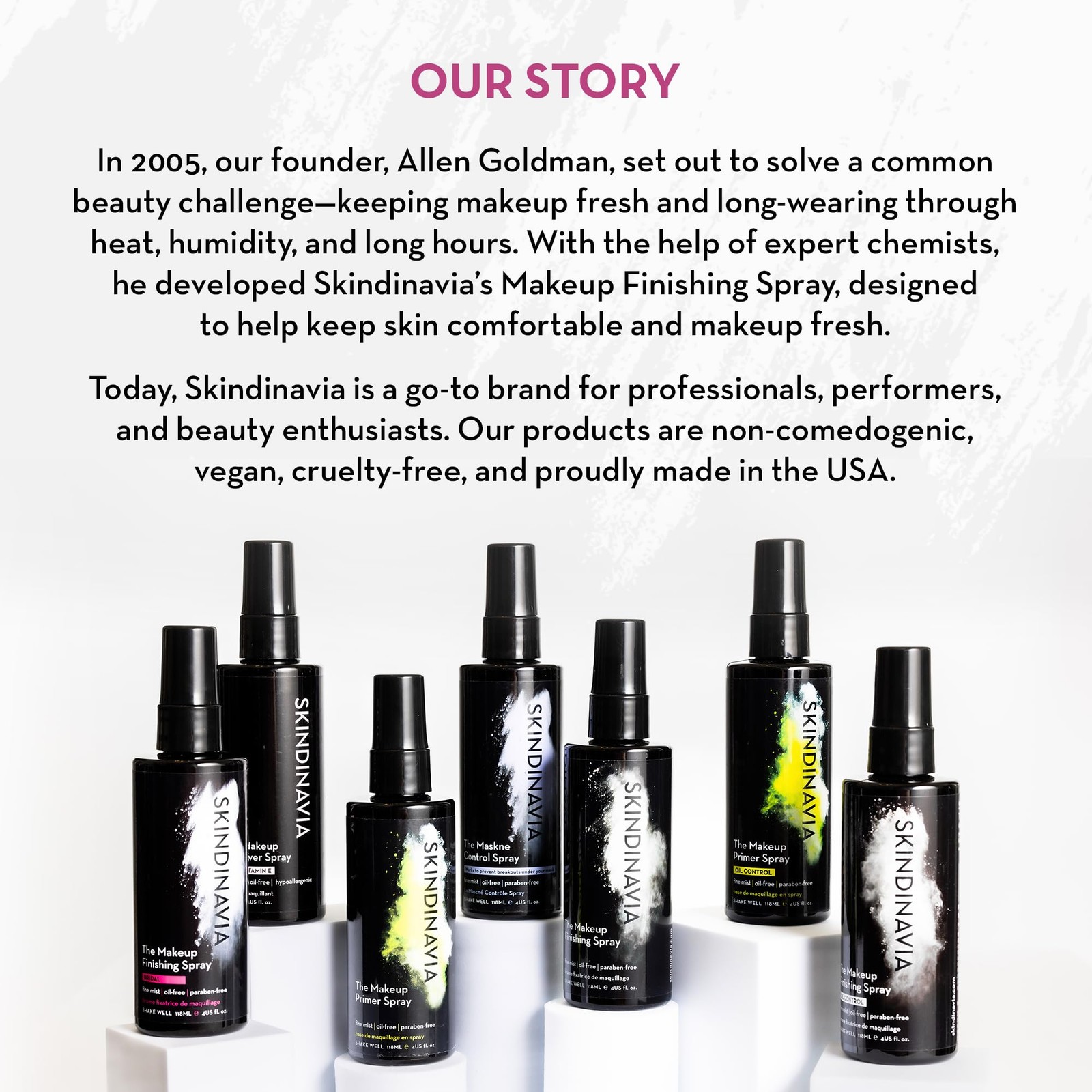 Skindinavia Bridal Makeup Setting Spray, 8oz – 16+ Hour Wear, Waterproof