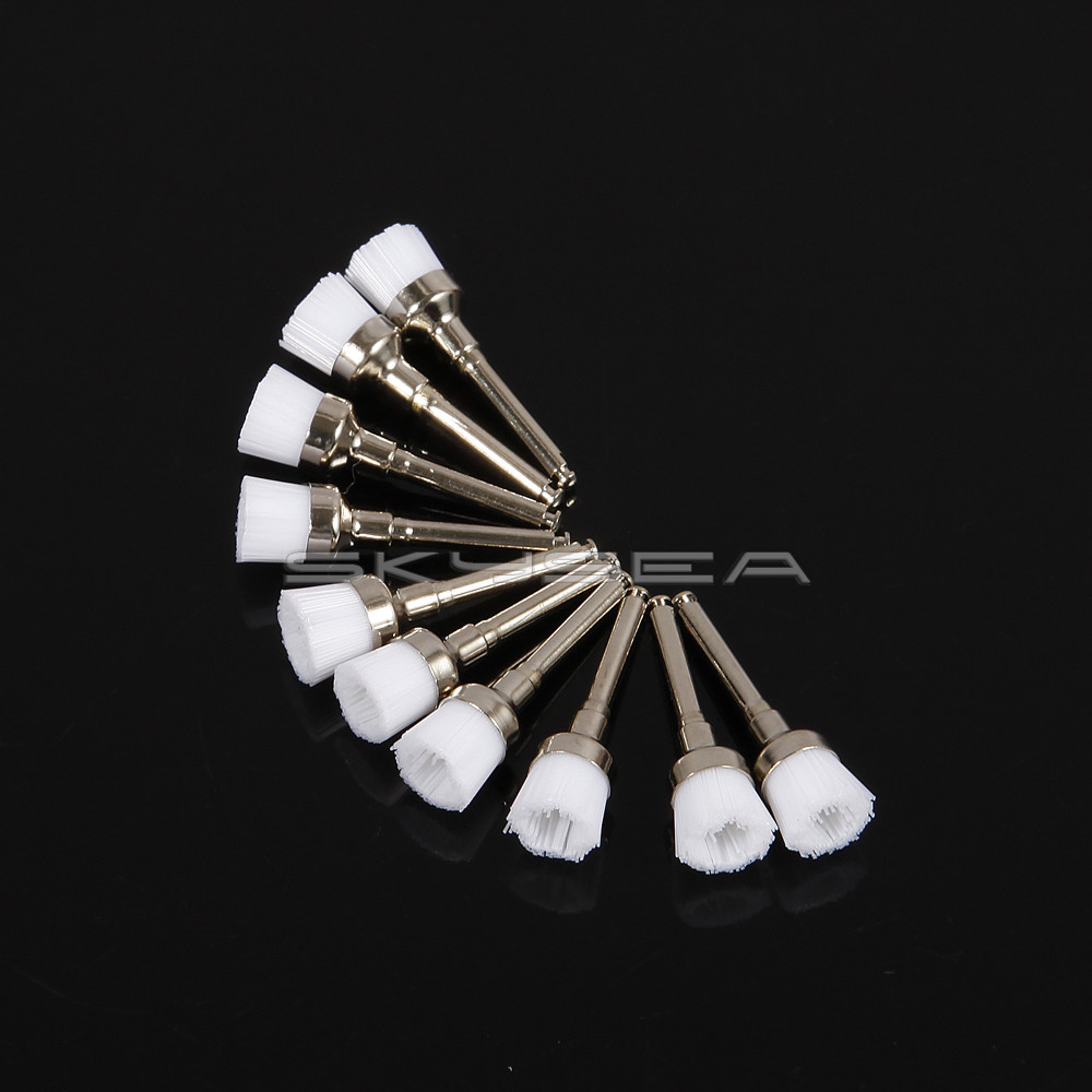 100*Dental Prophy Polishing Brushes Latch Nylon Bristles Flat Type # 1-2-3-4-5