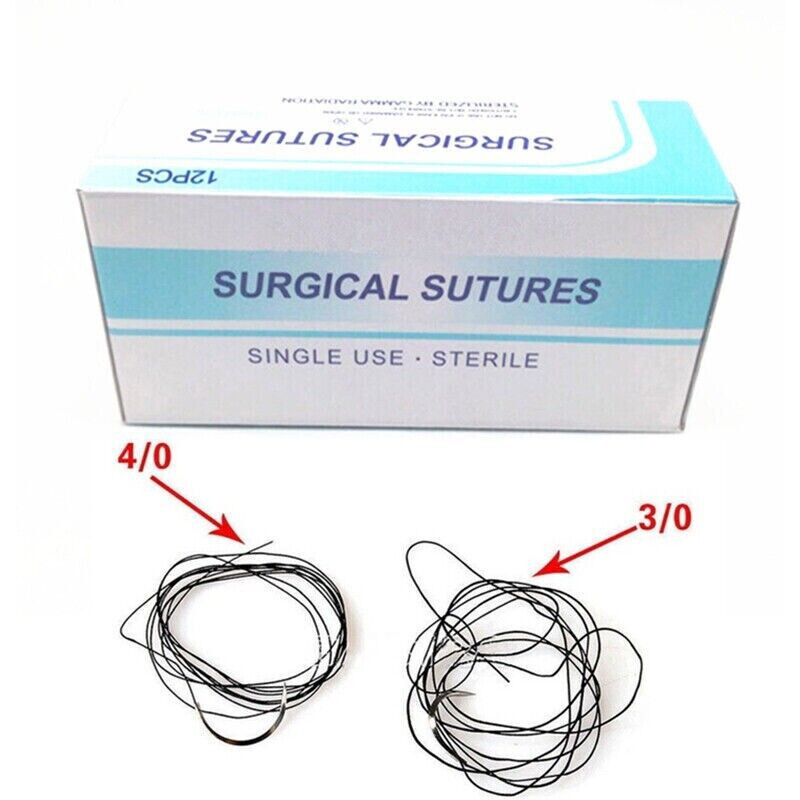 Dental Non-Absorbable Emergency First Silk Sterile Wound Treating Reverse 20mm