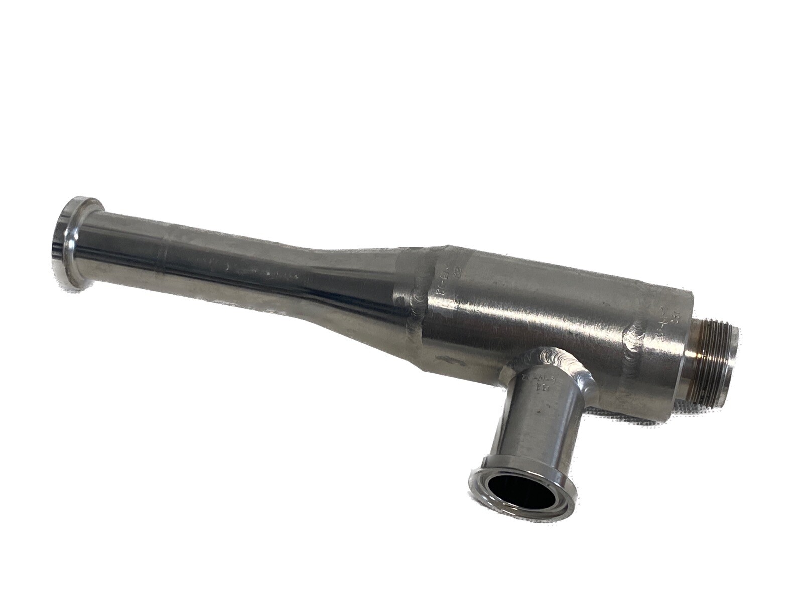 MAXPURE BioPharm Sanitary Tri-Clamp 3/4” 3/4” SS Concentric Reducer 1/2” NPT