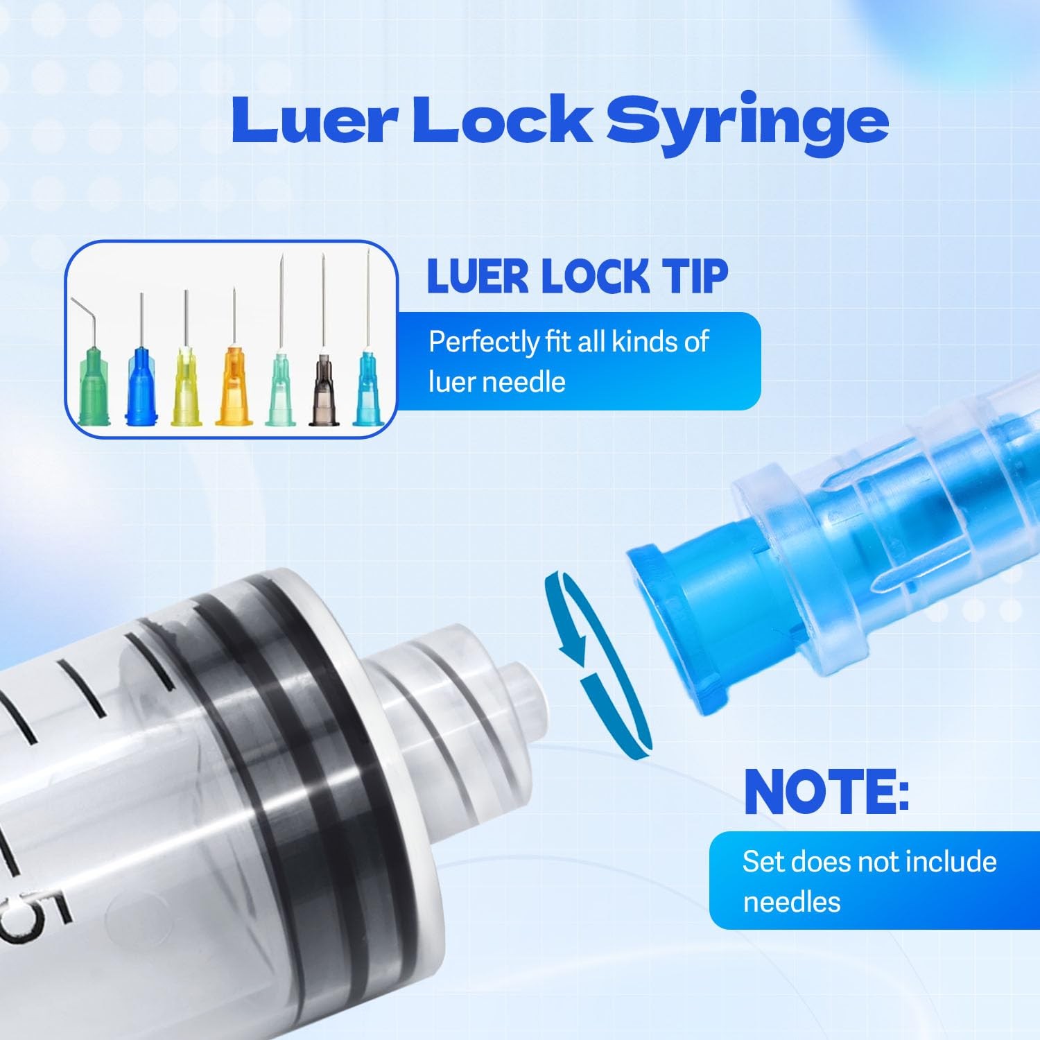 60ml Syringes Without Needles, 60cc Luer Lock Syringe – Disposable