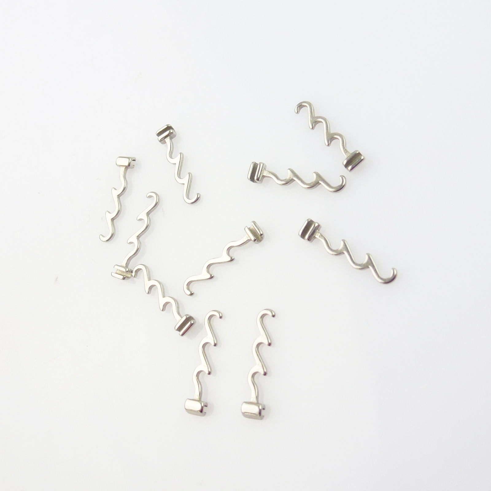 10pc Dental Stops Orthodontic Crimpable Hooks Short/Long/Left Cross tubes Braces