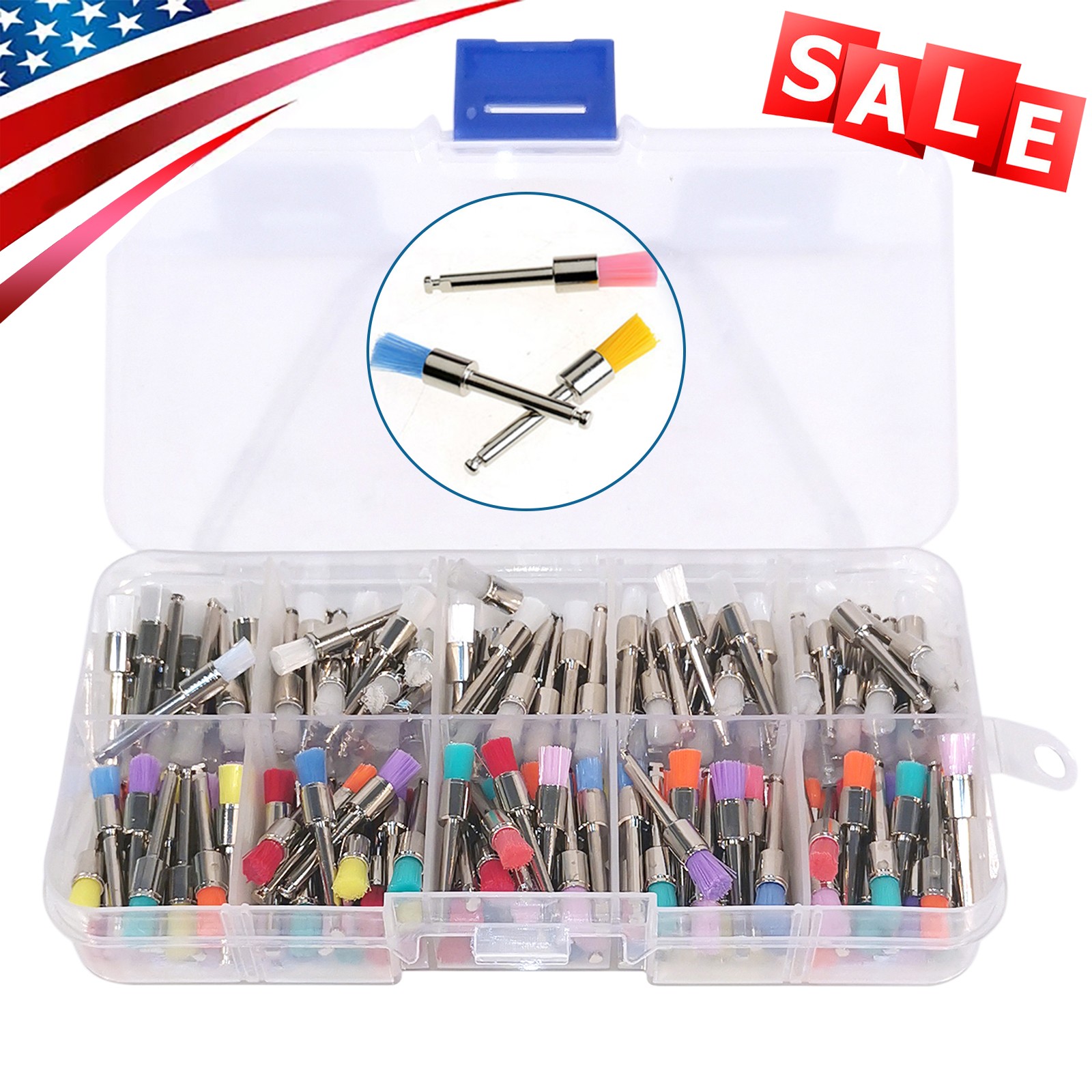 5PCS Dental Surgical Long Burs 557L 25mm Shank Tungsten High Speed Carbide Bur