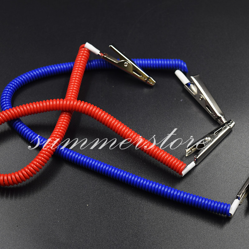 5x Dental Patient Bib Clips Chains Napkin Holder Plastic Stretchy Flexible Coil