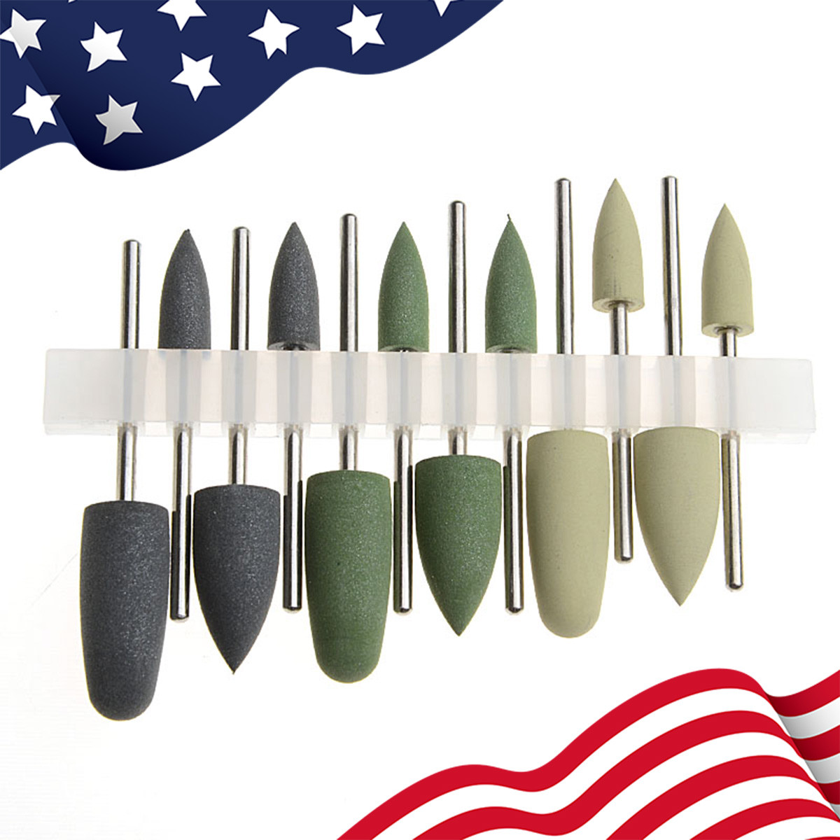 Dental Composite Polishing Kit Resin Ceramics Porcelain Kit RA/HP Diamond System