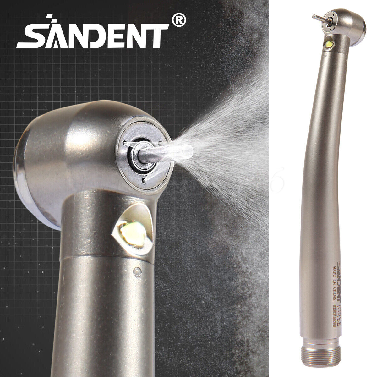 NSK Style pieza de mano dental alta velocidad fibra óptica LED E-generator 2Hole