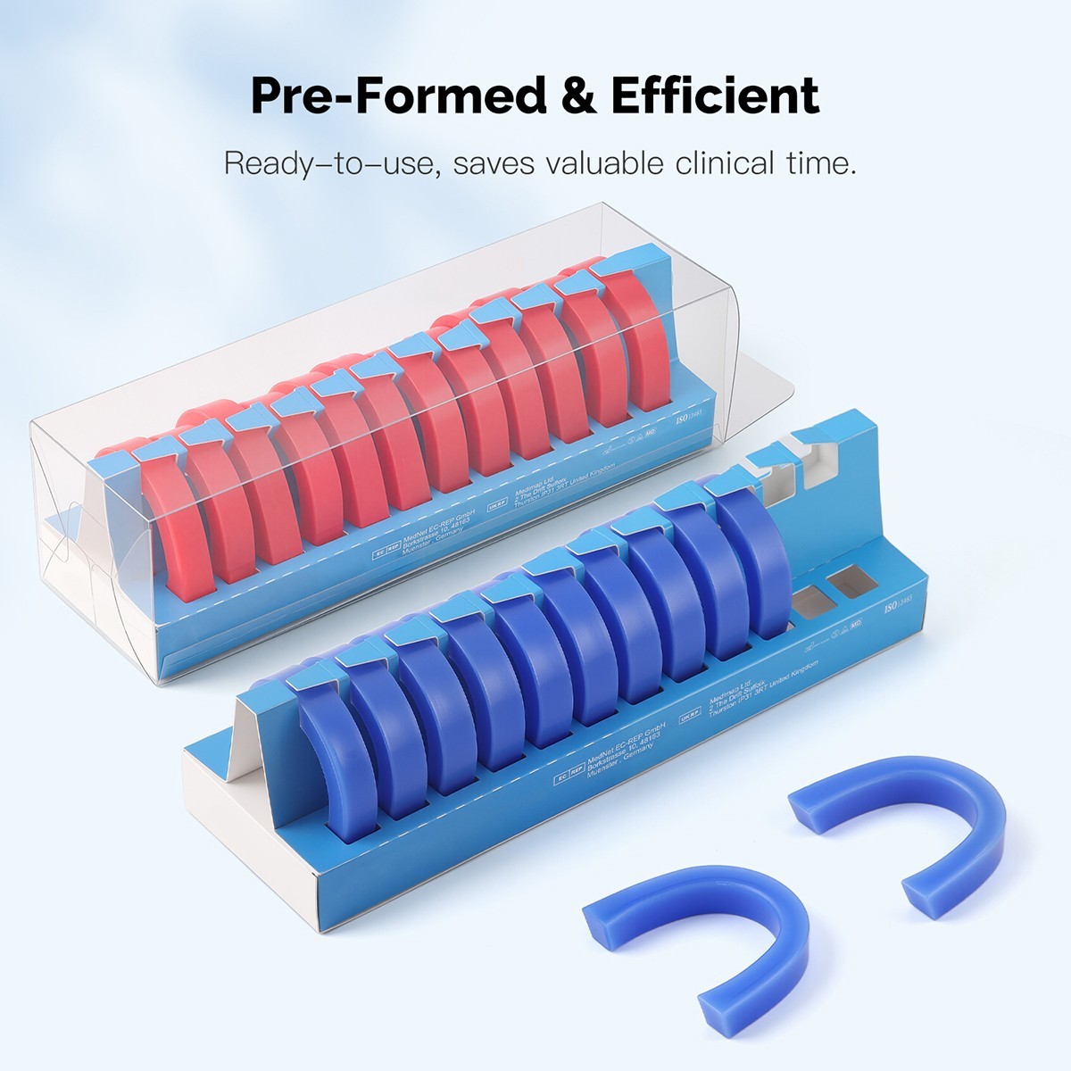 Dental U Shape Wax Rim Model Base Plate Wax Occlusal Casting Bite Block