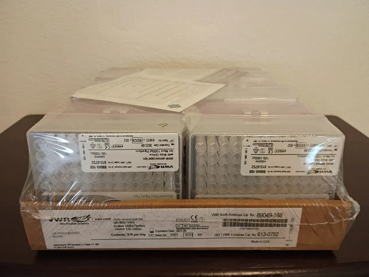 VWR 89049-168 Sterile Aerosol Pipet Tips 100-1000uL Wide Orifice Filter