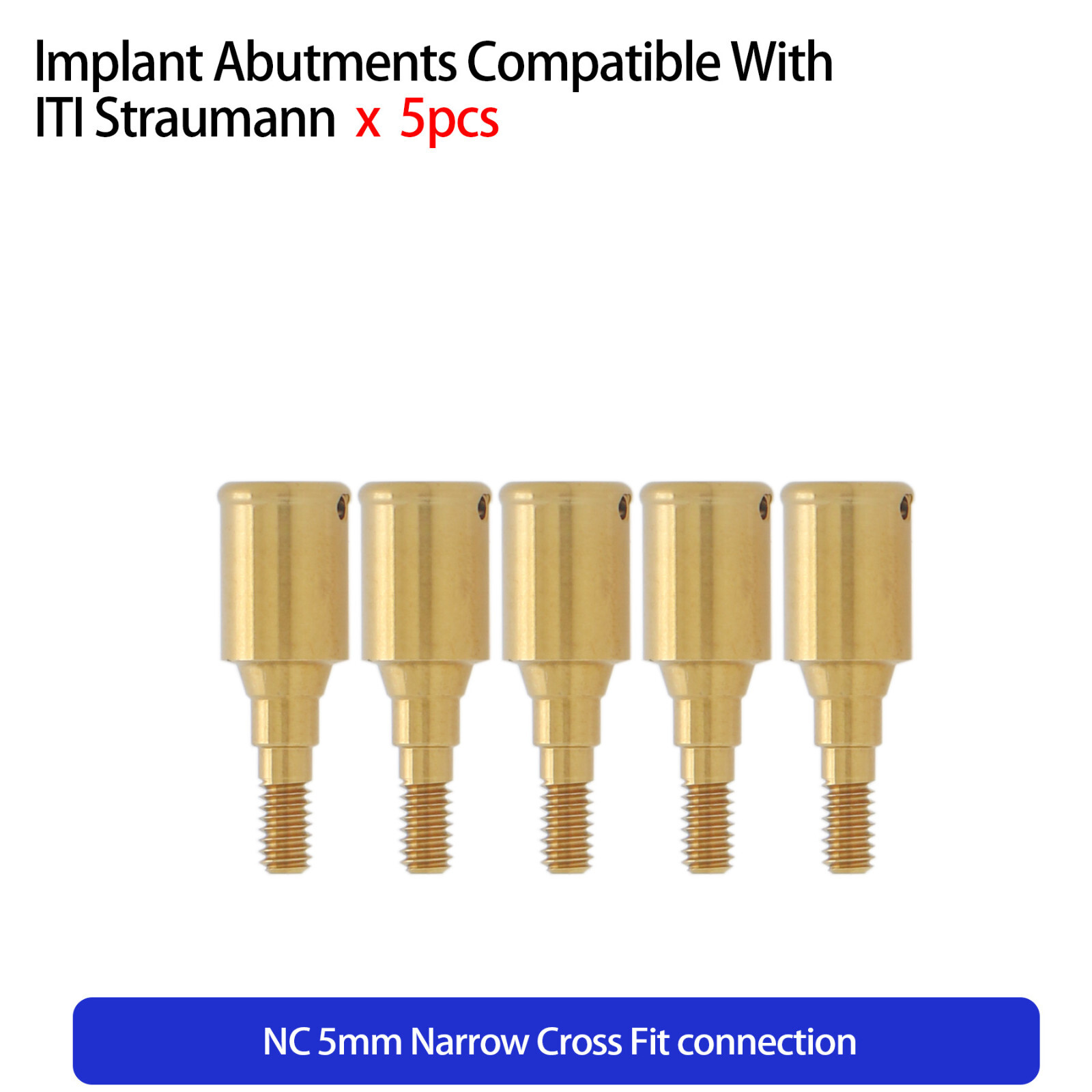 Dental Locator NC Attachment Abutment for ITI Straumann AH=3mm 4mm 5mm Removable