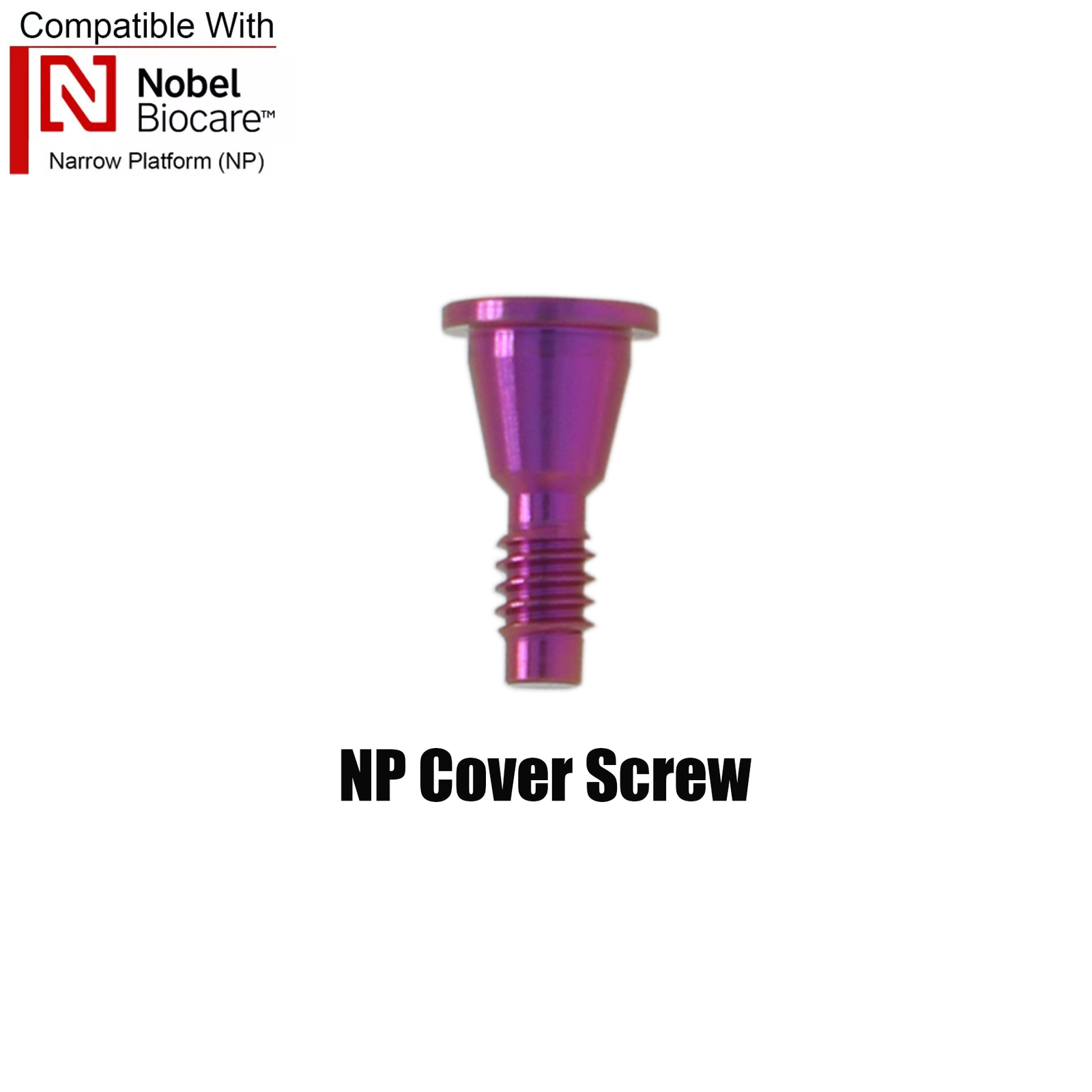 Fits Nobel Locator/Healing Abutments NP/RP Closure Cap Open/Closed Tray Conical