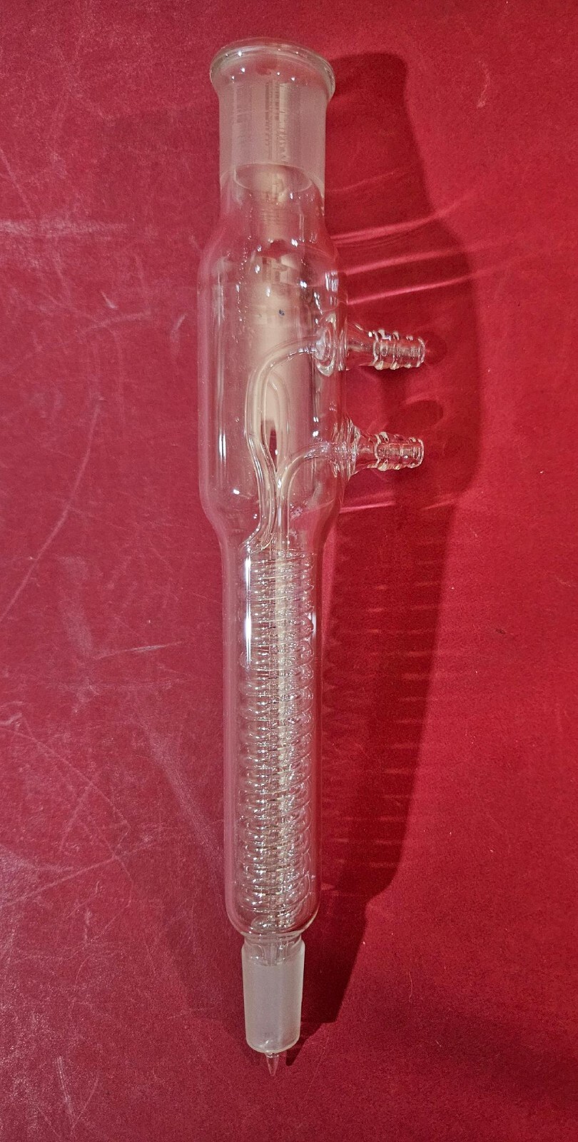 Borosilicate Glass Spiral Reflux Condenser 19/22 14/20 Joints 217mm Length 1337