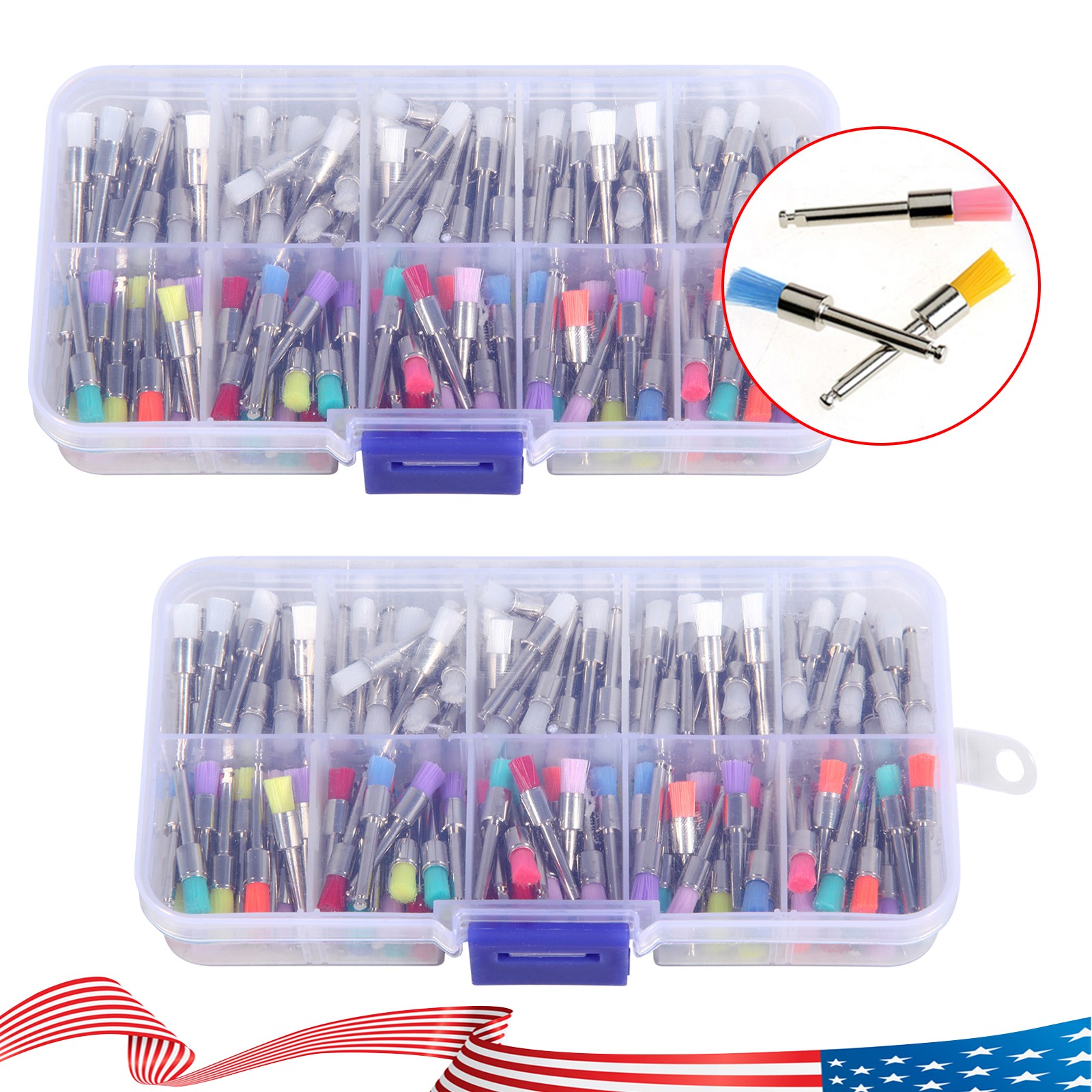 5PCS Dental Surgical Long Burs 557L 25mm Shank Tungsten High Speed Carbide Bur