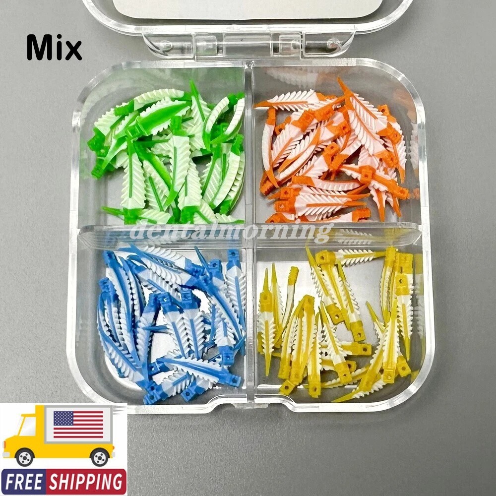 100Pc/Box Dental Soft Strata G Wedges Diastema Composite Matrix Fit Garrison Mix