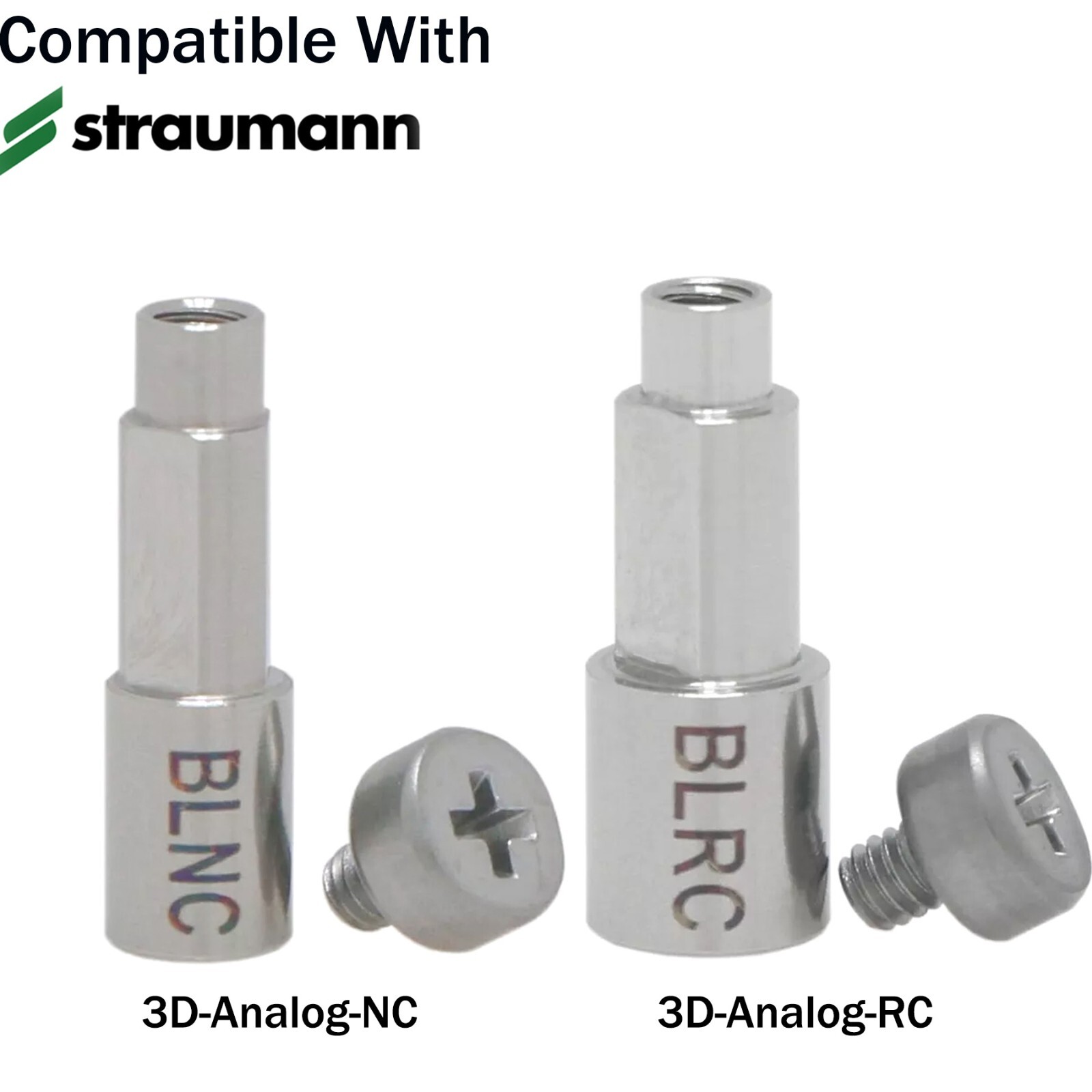 Dental CAD/CAM Implant Scan Body NC/RC 3D Analog Fits ITI Straumann BL/BLT