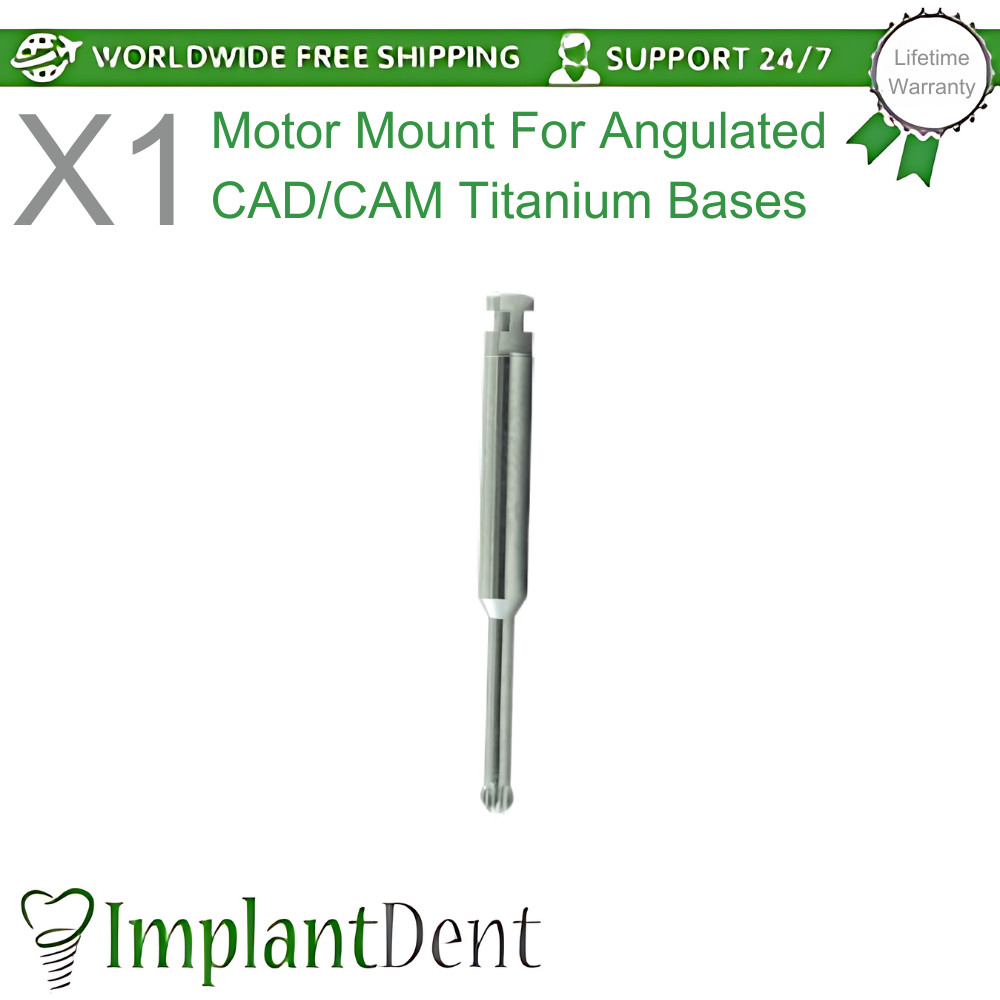 1x Motor Mount For Angulated CAD/CAM Titanium Bases Tool Driver Lab Handpiece