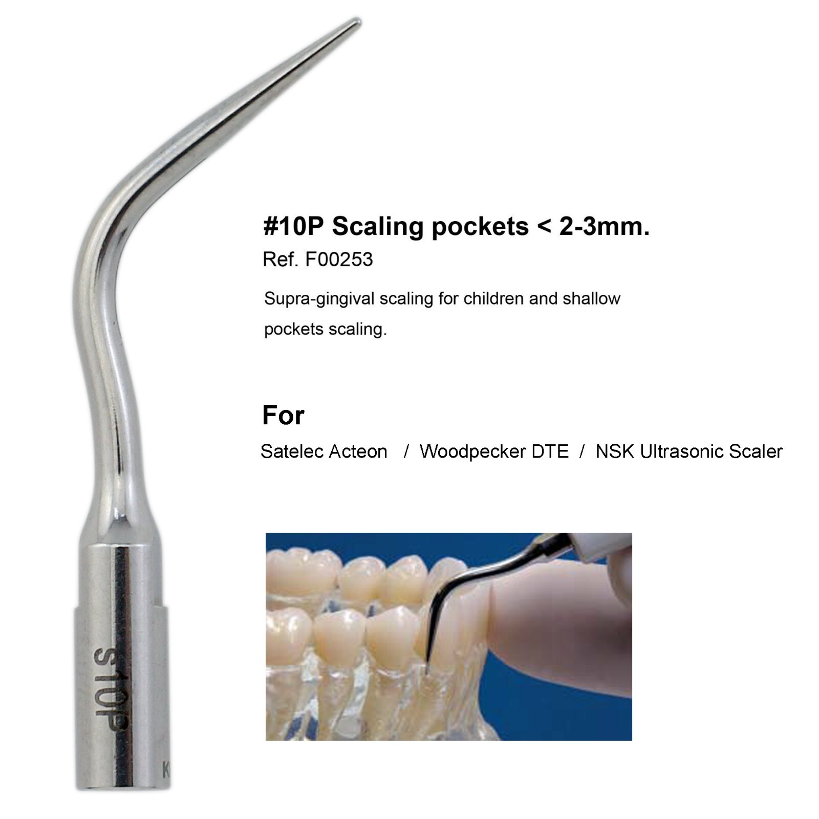 Dental For Acteon Satelec Piezo Scaler Tip #1 #1s 10Z H3 10P Scaling P5 Newtron