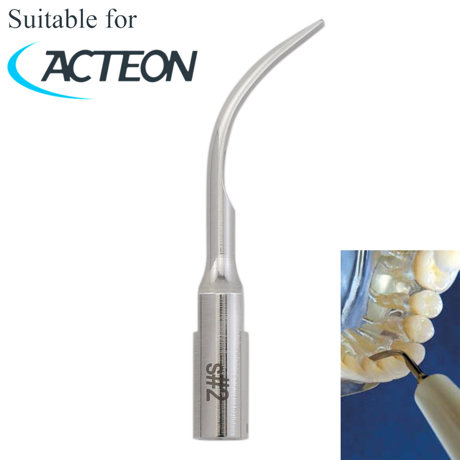 Dental Acteon Satelec Scaler Tips #2 Heavy Calculus Piezo Ultrasonic Scaling Tip