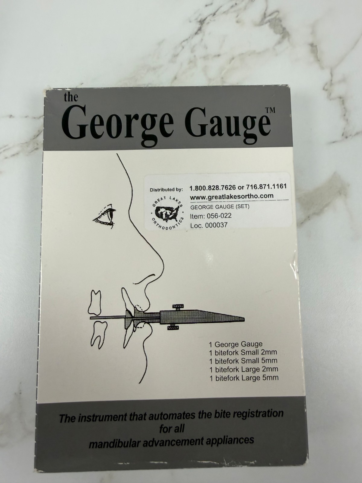 Great Lakes Dental George Gauge Bite Registration Kit 056-022 Brand New