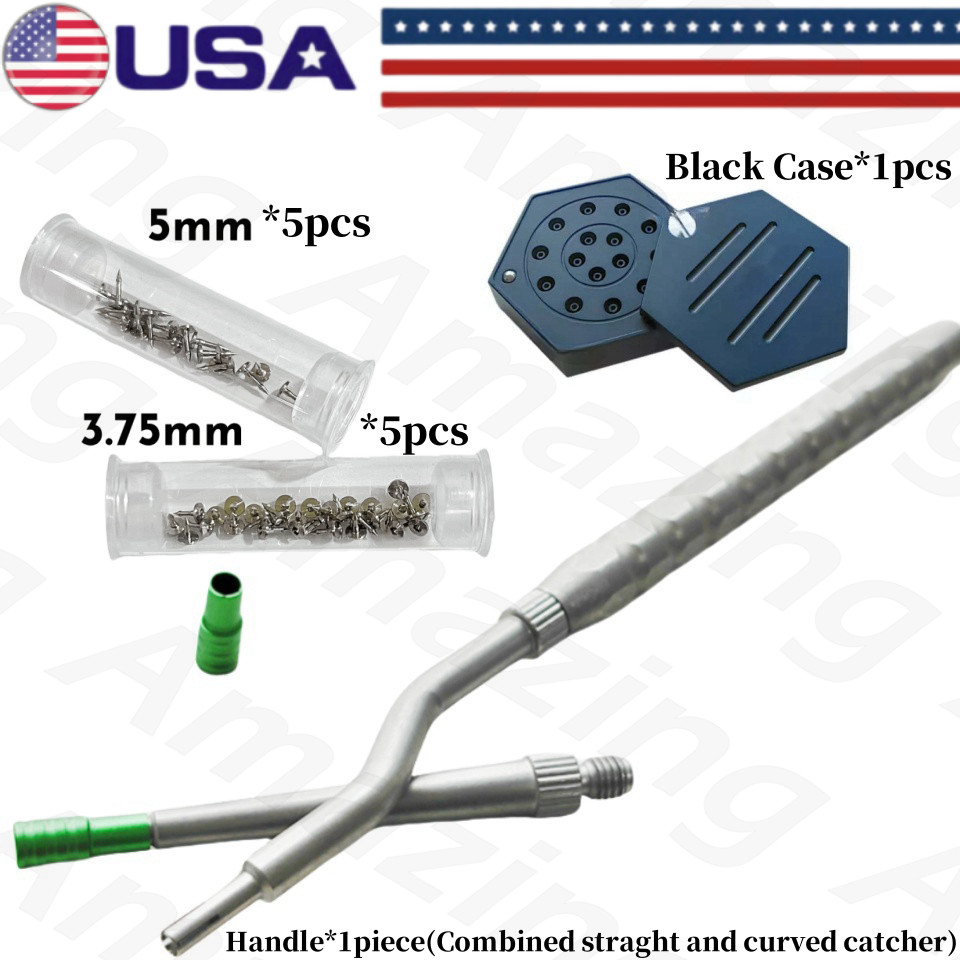Dental Guide Bone Tacks Cather Titanium Pins Membrane GBR Fixation Pin Hex Case