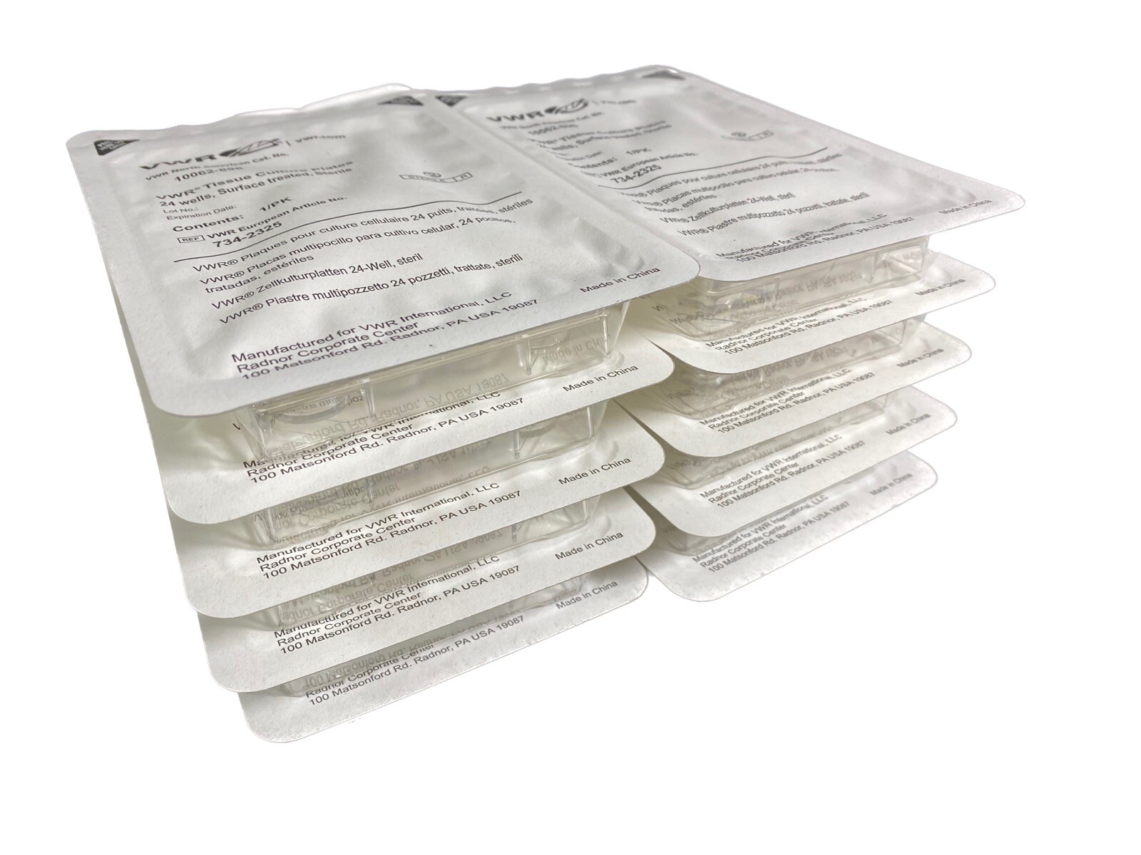 VWR Polystyrene 24-Well Sterile Treated Cell Culture Plates 10062-896 (10/cs)