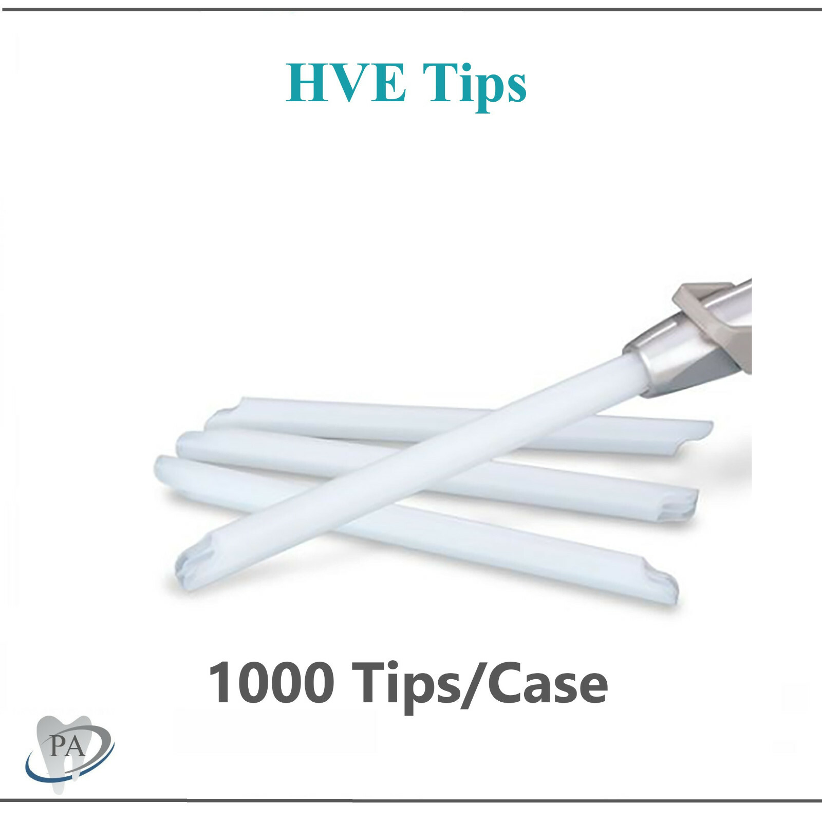 Dental HVE Tips High Volume Evacuation Suction, Vented, WHITE, 1000/Bx =10 Bags
