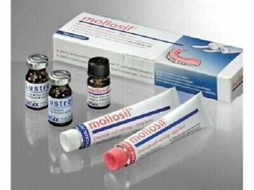 MolloSil Long Term A Silicone based Denture Relining Material FOR CHAIRSIDE USE