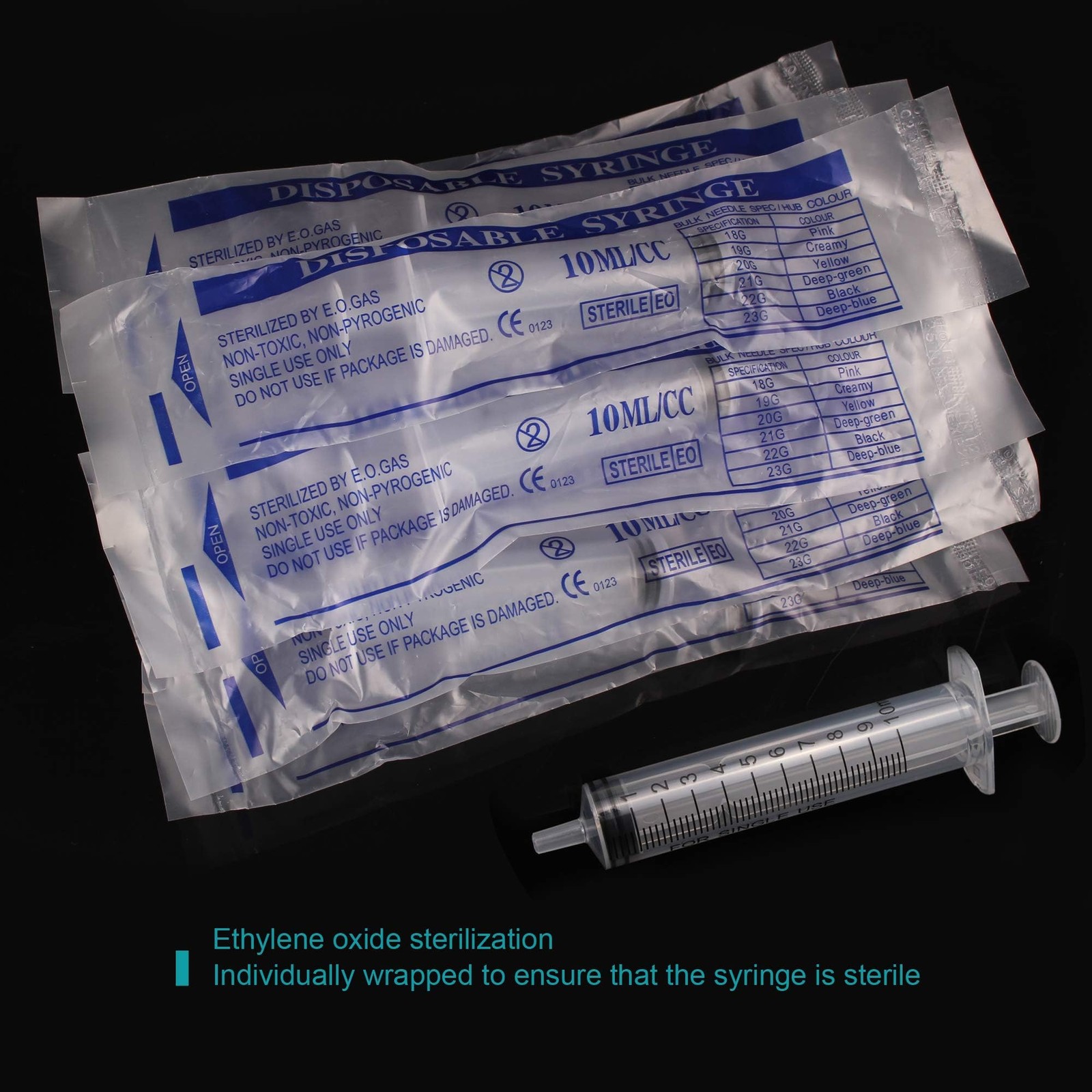 10ml Syringe Without Needle – 10 ml Small Plastic Syringes Sterile 10ML, 10ML