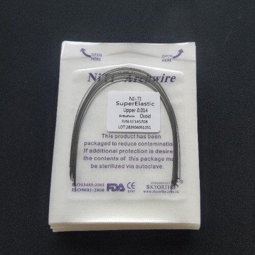 10Packs Dental Super Elastic NITI Arch Wires Orthodontic Round Ovoid/Nature Form