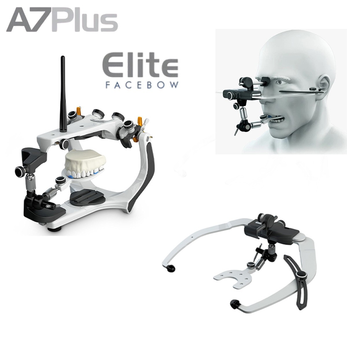 BIOART Dental Semi-Adjustable Articulator A7 Plus w/Elite Facebow Made in Brazil