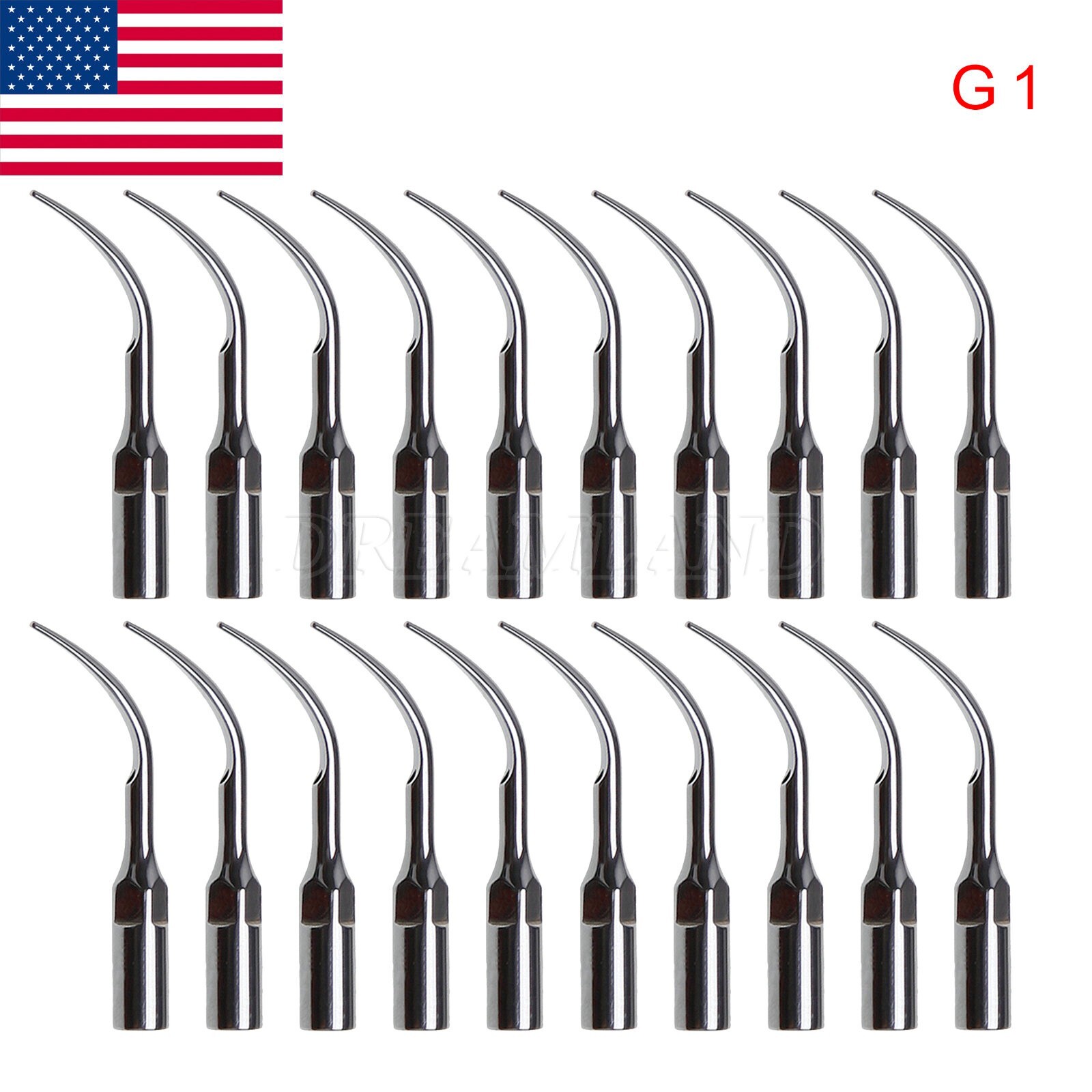 20Pcs Dental Ultrasonic Scaler Scaling Tips G1 Fit SKYSEA EMS Handpiece